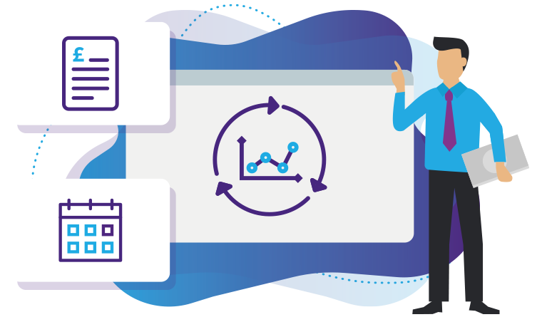 End to candidate tracking and management processes - charts graphic