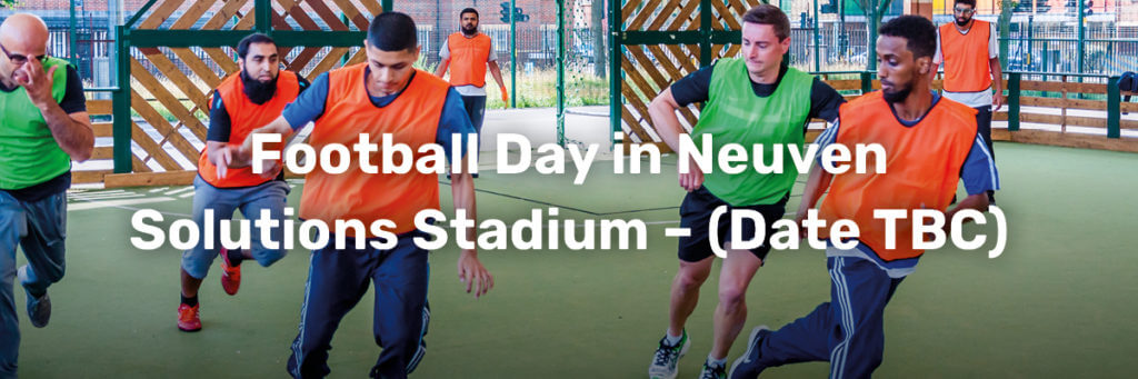 Football Day in Neuven Solutions Stadium banner